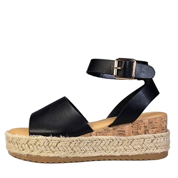 BAMBOO Espadrilles Sandal Ankle Strap - Picture 2 of 8